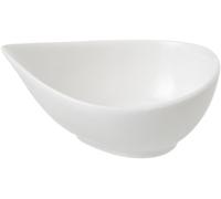 TOGNANA 11 x 8 x 5 cm Mini Party Ciotola in Porcellana a Forma di Goccia, Colore: Bianco