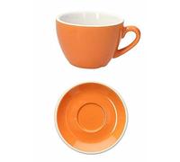 Tognana Albergo Set 6 tazze Colazione con Piattino Arancione