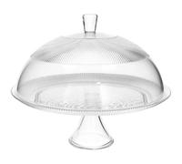 Tognana Alzata con Campana in Vetro Trasparente, Diametro 33 cm x Altezza 25 cm