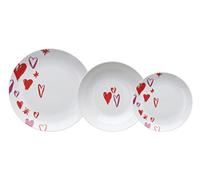 Tognana Amore, Servizio tavola per 6 persone, 18 pezzi, porcellana bianco con cu