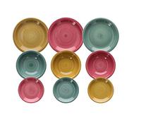 Tognana Ande, Servizio Piatti per 6 persone, 18 Pezzi, Stoneware, Multicolore