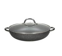 Tognana Big Family, Casseruola con coperchio 32 cm, alluminio, grigio