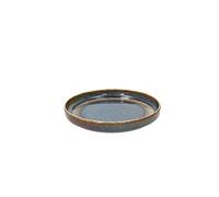 TOGNANA BLOOM PIATTO EDGE BLUE & BROWN CM 17