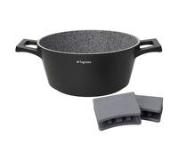 Tognana Casseruola Alluminio antiaderente (24cm) AMBIZIOSA Nero e Grigio pietra