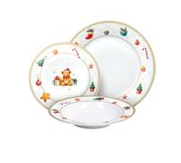 TOGNANA SET SERVIZIO 18 PZ PIATTI OLIMPIA FAIRY XMAS PORCELLANA DECORO NATALE