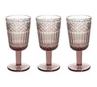 Tognana Claire, Set 3 calici 270 cc, vetro, Rosa