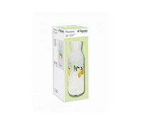 Tognana Clear Panarea Clear Glass Exotic Fruit Print 1200cc Table Top Bottle