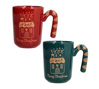 Tognana, Confezione 2 Mug 370cc Candy Twist, Stoneware, Multicolor