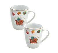 Tognana, Confezione 2 Mug Cc340 Christmas Fairy Tale, Porcellana, Multicolor
