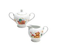 Tognana, Confezione Lattiera + Zuccheriera Christmas Fairy Tale, Porcellana, Multicolor