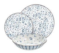 Tognana Cottage, servizio piatti 18 pezzi per 6 persone, Porcellana, Blu