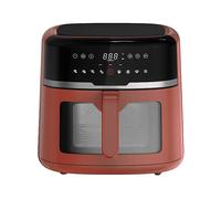 TOGNANA D2DFA04IRRO Iridea FRIGGITRICE AD ARIA, capacità 8,3 l, Max potenza 1800 W, 8 programmi, da 80 °C a 200 °C, Rosso