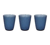 Tognana, Davor confezione 3 bicchieri 280 cc, vetro, blu