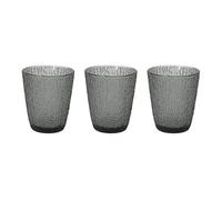 Linea Davor Grigio Set 3 Bicchieri Da Acqua 280 Cc Colore Grigio Chiaro