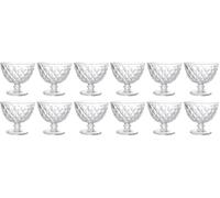 Tognana Diamond, set 6 coppette gelato 280 cc, vetro, trasparente (Confezione da 2)