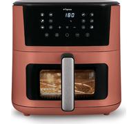 Tognana Iridea, Friggitrice ad aria 10L, doppia resistenza, display digitale, timer, 80-200°C, finestra, 2300W, Rosso Mela