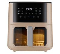 Tognana, Friggitrice ad aria 10L, doppia resistenza, display digitale, timer, 80-200°C, finestra, 2300W, Champagne