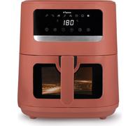 Tognana Iridea,Friggitrice ad aria 8L, doppia resistenza, display digitale, timer, 80-200°C, finestra, 2000W, Rosso Mela
