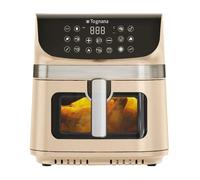 Tognana Iridea, Friggitrice ad aria 9L, doppia resistenza, display digitale, timer, 80-200°C, finestra, 2200W, Champagne