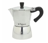 Tognana Grancucina, Caffettiera Moka, 2 Tazze, Mirror-Alluminio, Grigio