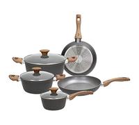 Batteria 8 Pezzi Pentola Tognana V779116GRST Great Stone, Alluminio forgiato