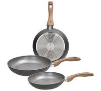 Tognana Tris 3 Padelle 20 24 28 cm Great Stone Grey Induzione padella - Rotex