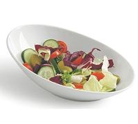 Tognana - Inclinato Ciotola Ovale per Insalata (Porcellana, 25 x 16 x 9 cm)