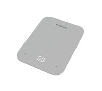 Tognana Iridea, Bilancia da cucina con display LCD e tasti touch, vetro temperato-Plastica, grigio perla