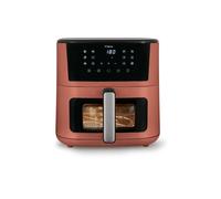 Tognana Iridea, Friggitrice ad aria 10L, doppia resistenza, display digitale, timer, 80-200°C, finestra, 2300W, Rosso Mela