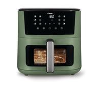 Tognana Iridea, Friggitrice ad aria 10L, doppia resistenza, display digitale, timer, 80-200°C, finestra, 2300W, Verde Salvia