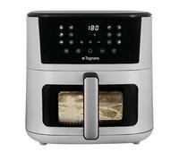 Tognana Iridea, Friggitrice ad aria 10L, doppia resistenza, display digitale, timer, 80-200°C, finestra, 2300W, grigio perla