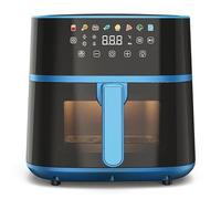 Tognana Iridea, Friggitrice ad aria 6L, doppia resistenza, display digitale, timer, 80-200°C, finestra, 1700W, Carta da Zucchero