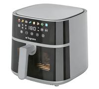 Tognana Iridea, Friggitrice ad aria 6L, doppia resistenza, display digitale, timer, 80-200°C, finestra, 1700W, plastica-acciaio Inox, grigio perla