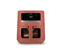 Tognana Iridea,Friggitrice ad aria 8L, doppia resistenza, display digitale, timer, 80-200°C, finestra, 2000W, Rosso Mela