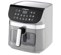 Tognana Iridea, Friggitrice ad aria 9L, doppia resistenza, display digitale, timer, 80-200°C, finestra, 2200W, plastica-acciaio Inox, grigio perla