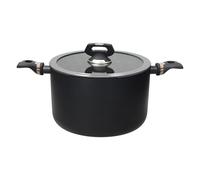 Tognana Italika, pentola pasta cm 26 con coperchio, Alluminio forgiato, grigio scuro, Made in Italy