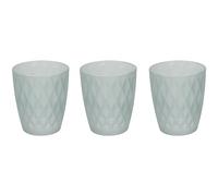 Tognana Jenny Mat, Set 3 bicchieri 320 cc, vetro, Grigio