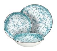 Tognana kalos, Servizio piatti 18 pezzi per 6 persone, porcellana, azzurro