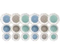 Tognana Lovely, Servizio Piatti per 6 persone, 18 Pezzi, Stoneware, Multicolore