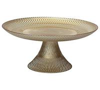 Tognana Lust, Alzata diametro cm 28 h 9 cm, vetro,oro