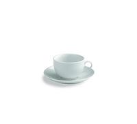 Tognana Metropolis, Set 6 Tazzine Caffè con Piatto, Porcellana, Bianco, Diametro 12.50 cm, Altezza 7 cm, Volume: 100 cc