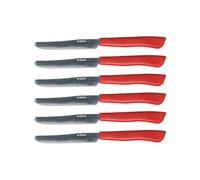 Tognana Mythos, Set 6 coltelli, acciaio, rosso