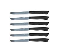 Tognana Mythos, set 6 coltelli da tavola, acciaio, nero
