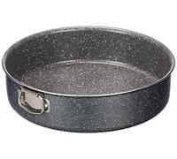 Tortiera Antiaderente Tonda in Alluminio Mythos Marble Nero 24 cm