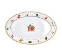 Tognana, Ovale Piano 26,5 x 25 cm Christmas Fairy Tale, Porcellana, Multicolor