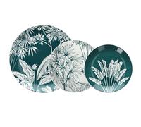 Tognana Palm Beach, Servizio piatti 18 pezzi, porcellana, verde