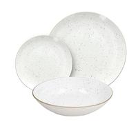 Tognana Pepper Bamboo, Servizio piatti 18 pezzi per 6 persone, Porcellana, Bianc