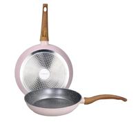 Tognana Pepper Bamboo, Set 2 padelle 24/28 cm, alluminio, rosa - NUOVO