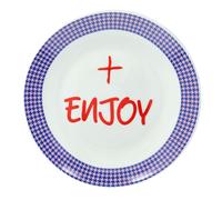 Tognana Piatto Dessert Enjoy Good Vibes D 20,5 Cm New Bone China Viola