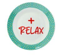 Tognana Piatto Dessert Relax Good Vibes D 20,5 Cm New Bone China Verde